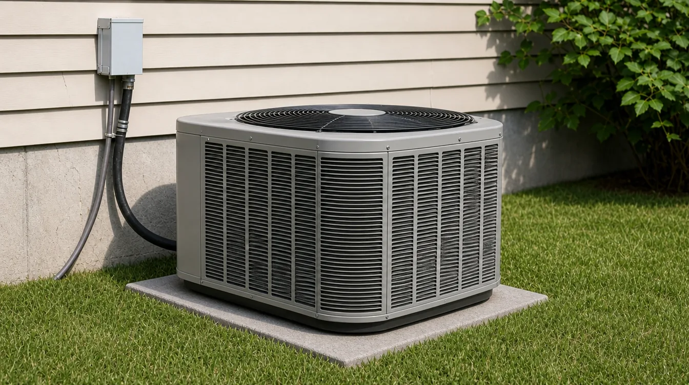 New condenser after replacement